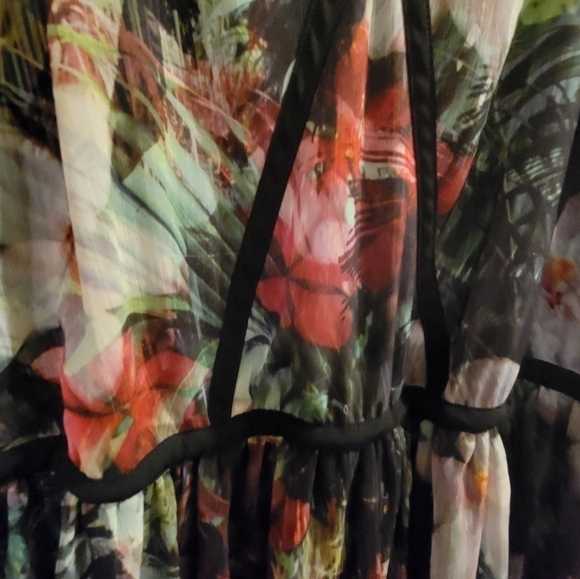 Lane Bryant Floral Maxi Dress Size 14 - Picture 5 of 7